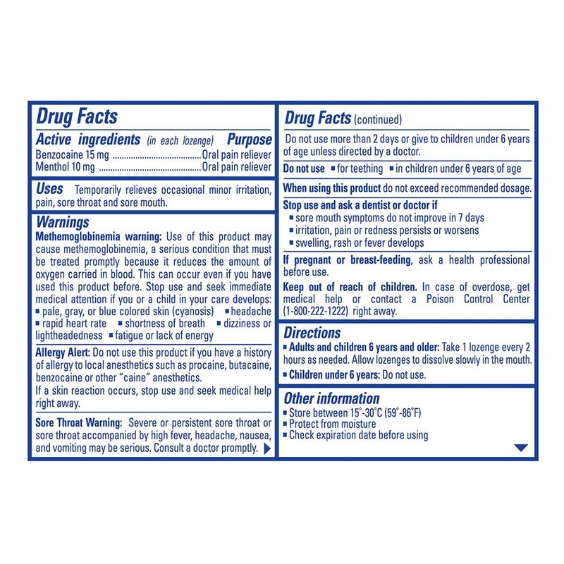 Chloraseptic Sore Throat Lozenges, Max Strength Wild Berries, 15 ct