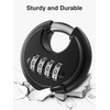 Puroma Combination Lock, 4 Digit Padlock with Hardened Steel Shackle,