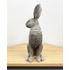 Alfie Francis 35cm Tall Large Silver Hare Ornament Sculpture Statue