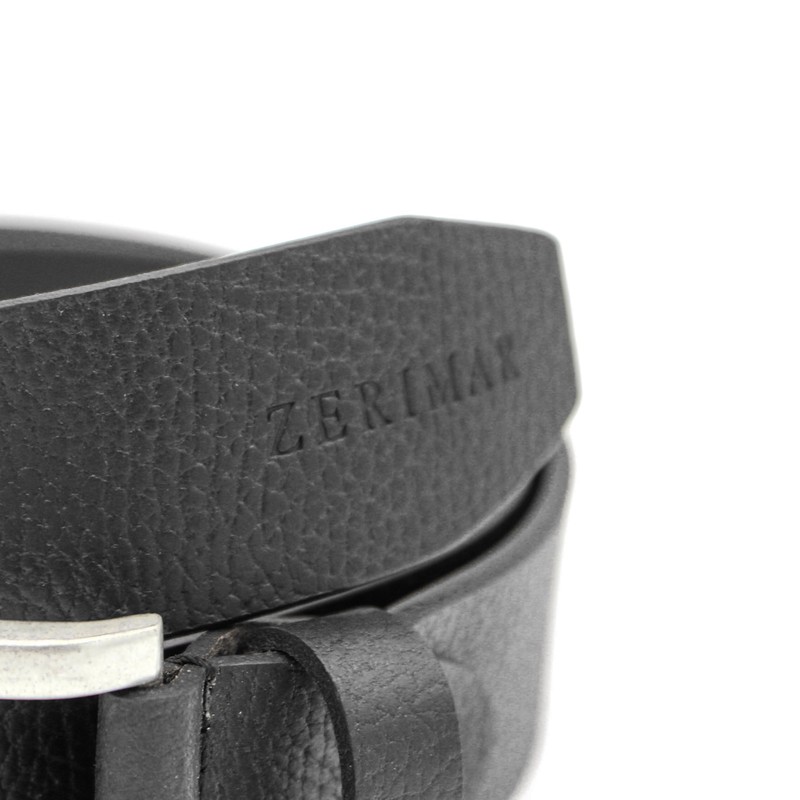Zerimar Men's Cowhide Leather Belt - 39mm Width - Men's
