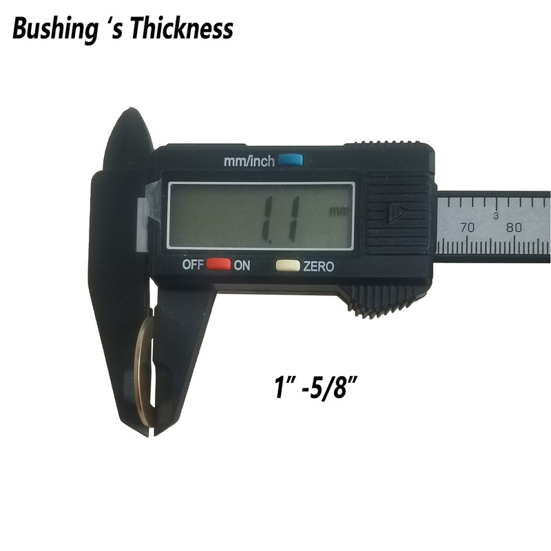 10PCS Saw Blade Bushings - 1" to 5/8" Brass Ring
