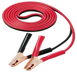 Voltec 10-00224 10-Gauge Copper Clad Aluminum Booster Cable, 12-Foot, Red & Black