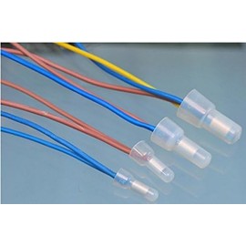 Rextin 1000pcs CE2 Closed End Wire Crimp Connectors Protective Wire Crimp Cap Wire Connectors Terminals