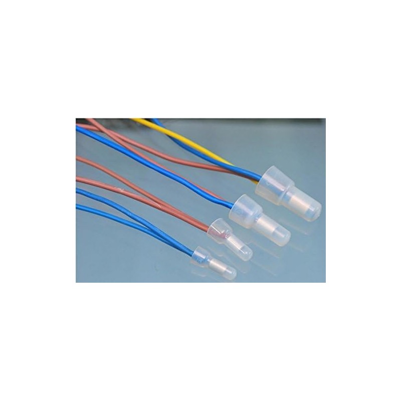 Rextin 1000pcs CE2 Closed End Wire Crimp Connectors Protective Wire