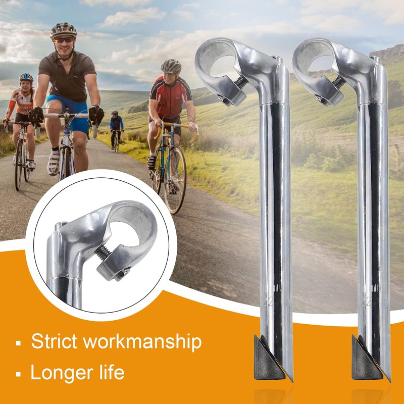 WEEROCK Bike Stem 22.2mm Aluminium Alloy Gooseneck Shape Bicycle Stem,