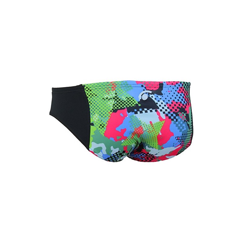 Jaked teknocamou Men's Briefs Fluo Green, 30