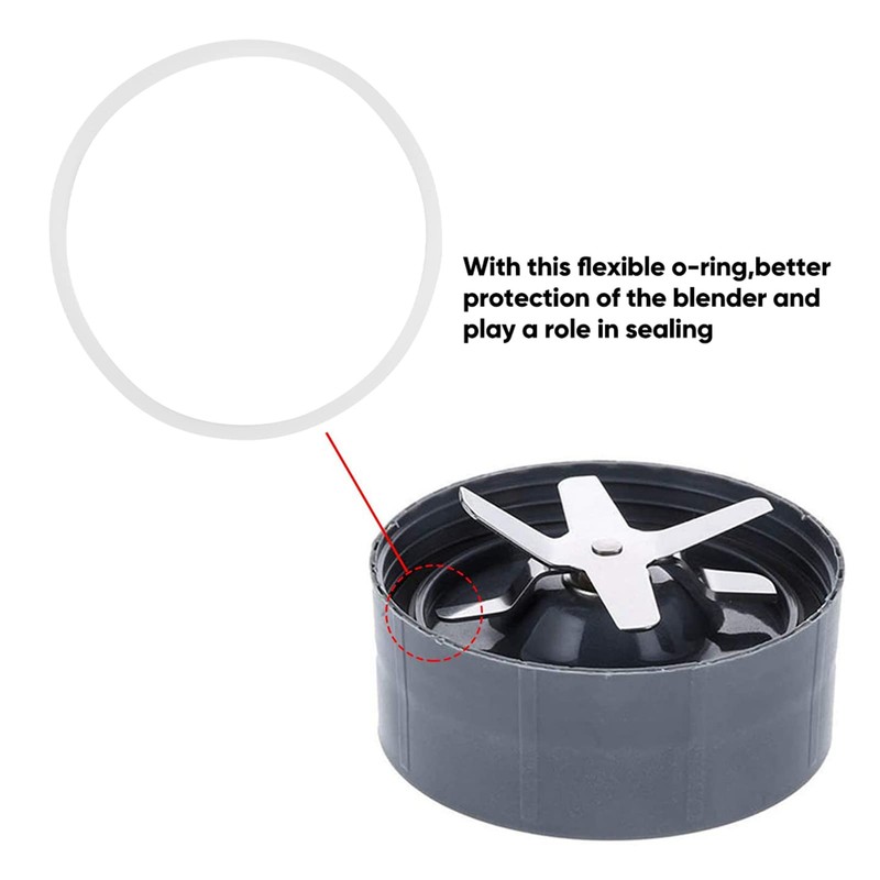 Akozon 3Pcs Magic Bullet Gasket, Magic Bullet Rubber Seal Blender