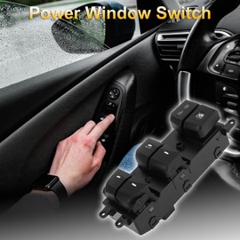 SWITCHRISE Power Window Switch Front Left Driver Side Window Control Switch for Hyundai Elantra GT I30 2014-2016 Black Fit for