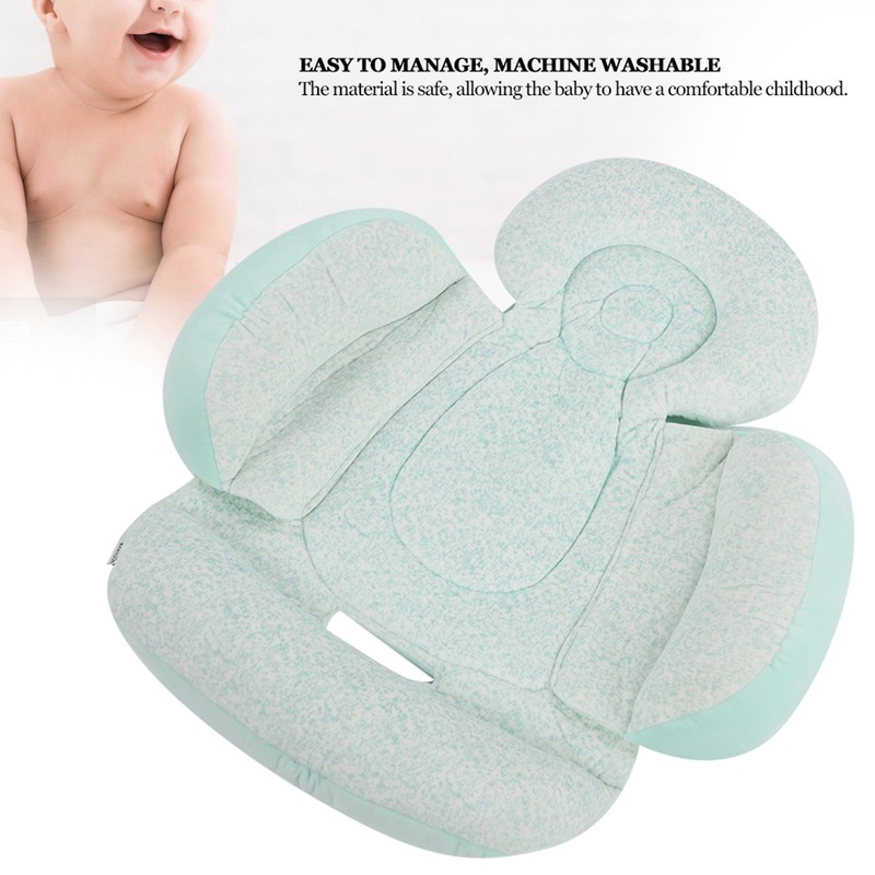 Baby Head Body Support Pillow Double Sided Newborn Stroller Pad