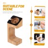 SEWACC 1pc Bamboo and Wooden Watch Stand Type Charging Display