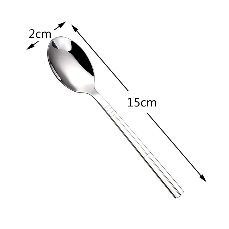 Eudokky Set of 12 Stainless Steel Tea Spoons, Small Spoons