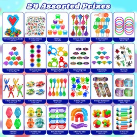 nicknack Kids Party Bag Fillers for Girls Boys, 300PCS Party Favours Assortment Kids Small Toys for Game Prizes Party Packs