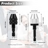 Giantree Keyless Drill Chuck Bit, 2Pcs Chuck Adapter with 10Pcs