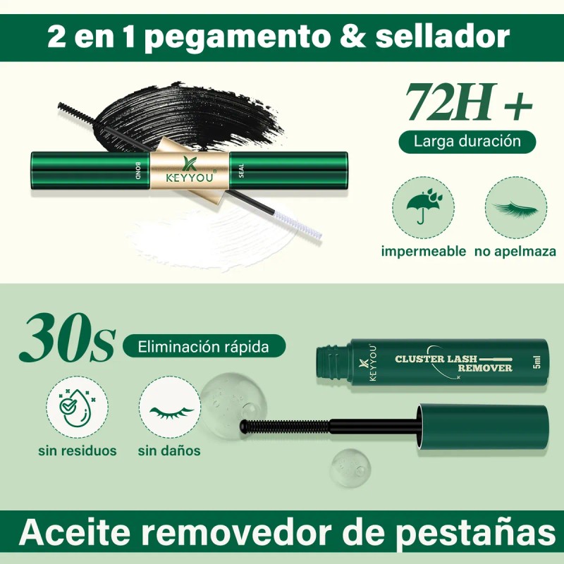 Kit Pestañas Mink Sintético Keyyou Ky-rrkit-30d+40d