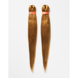 Xpression Pre-Stretched Braiding Hair - 100% Kanekalon, Itch-Free, Lightweight, Hot Water Set, 46" - 160g. (XP_PS_27)