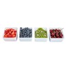 Restaurantware Bar Lux 1.6 Pint White Plastic Condiment Caddy Insert,