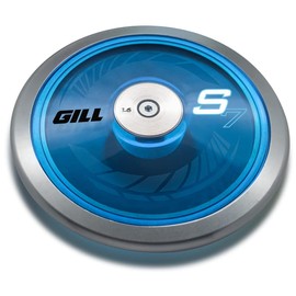 Gill Athletics 1.6 Kg Throwing Discus - Low to Mid Spin Metal Discus with 75% Rim Weight - Spin Disc for Practice and Competition - Ideal Track and Field Training Equipment