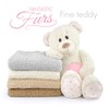 kullaloo Fantanstic Furs Fine Teddy Plush in Various Colours (Brown)