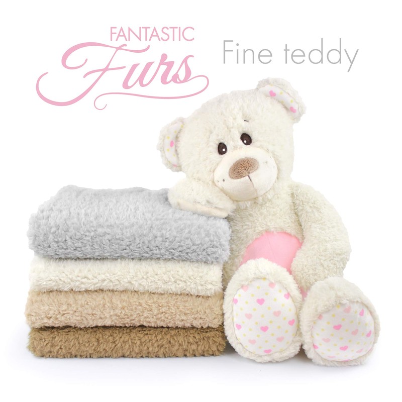kullaloo Fantanstic Furs Fine Teddy Plush in Various Colours (Brown)