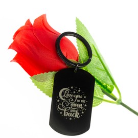 Eliphs Daddy Gifts from Daughter: Engraved Stainless Steel Keyring, Perfect Dad Fathers day keychain, Ideal Sentimental gift for Dad -Daddy Gifts from Daughter Keyring for fathers day, daddy Birthday