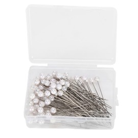 Alfileres de Perlas, Agujas de Localización, Decoración, Suministros de Bolas de Flores, Cabeza de Aguja de Perla, 100 Uds., Alfileres Rectos Redondos