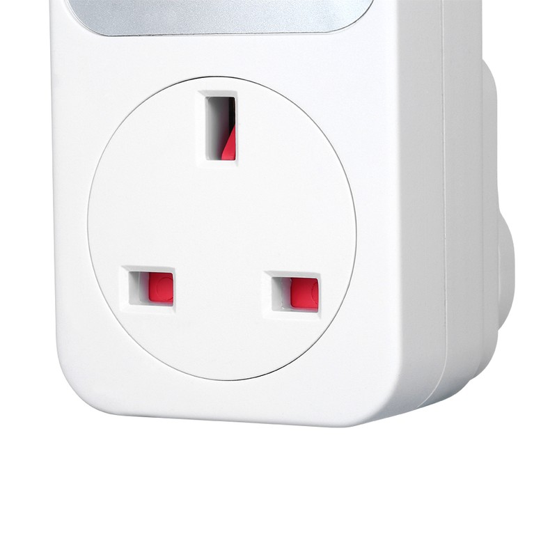Countdown Timer Socket with 2 USB Ports 5V 2.1A Outlet