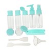 Mikinona 11pc Travel Toiletries Bottles Set Refillable Empty Travel Bottles