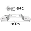 30 PCS Picture Hanging Plate,Keyhole Hangers with Screws,Pegs for Photo