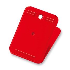 Open Industrial Clip Plastic Clip Card Stand 10 Pieces Red BF-200-RD