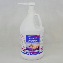 SU-PER Iodine Shampoo for Horses - Deep Cleaning, Non-Staining, Biodegradable - Equine Skin Conditioning Shampoo - 1 Gallon + Pump