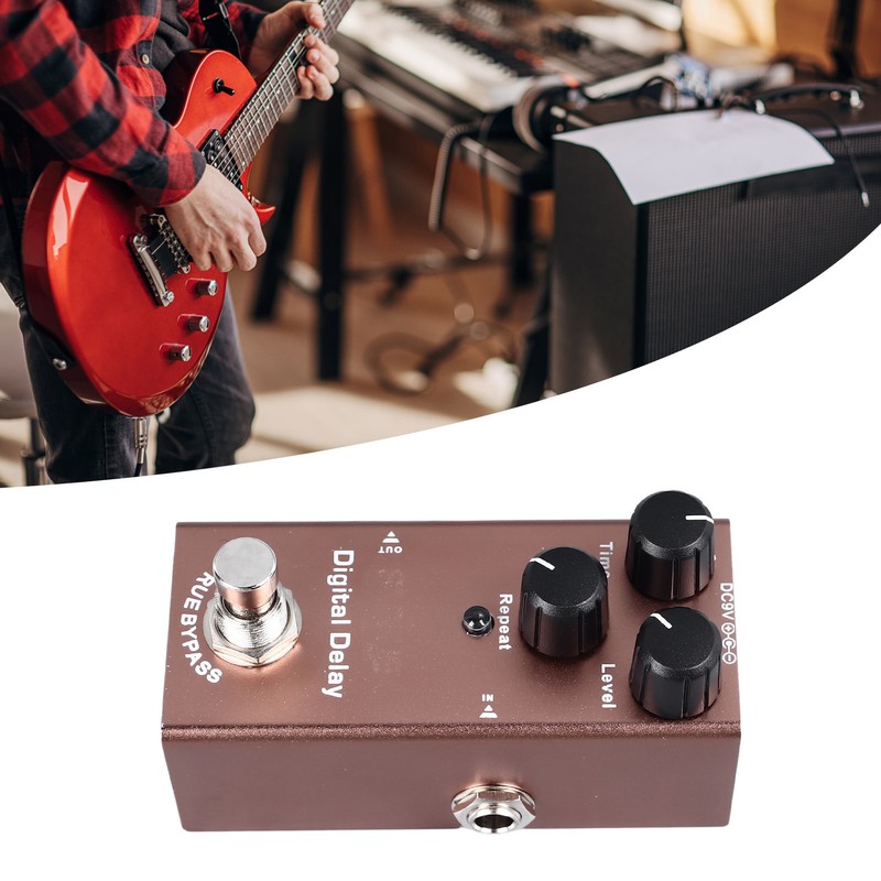 Electric Guitar Effect Pedal Single Type Accurate Adjustment Aluminum Alloy