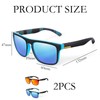 DXPETA 2PCS Polarised Sunglasses, Polarised Sunglasses Men and Women, UV400