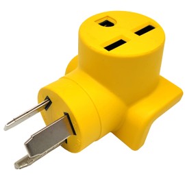 Parkworld 63005 Dryer 3 Prong Adapter NEMA 10-30P to 6-30R One Piece Compact Adapter, Output 30amp 250volt