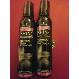 Schwarzkopf 2 PACK SMOOTH'N SHINE RIZOS ESPUMA MODELADORA ACEITE DE ALMENDRA & VITAMINA E