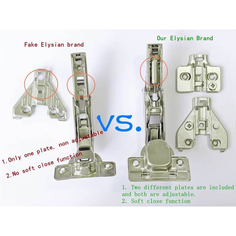2 of Clip-on Soft-Close Hinge for Corner Lazy Susan Hinges