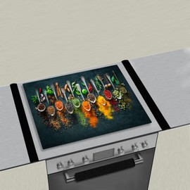 Stove Cover Stove Covers For Electric Stoves Foldable Multipurposeglass Top Protector Thick Natural Rubber Anti-Slip Coating Expands Usable Space (27.9x20 Black)