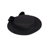 Black Wide Brim Church Derby Hat for Women Elegant Kentucky