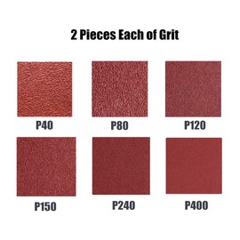 3 x 21-Inch Sanding Belt, Aluminum Oxide Sandpaper for Belt Sander 3x21,40 80 120 150 240 400 Assorted Grits,12 Pack