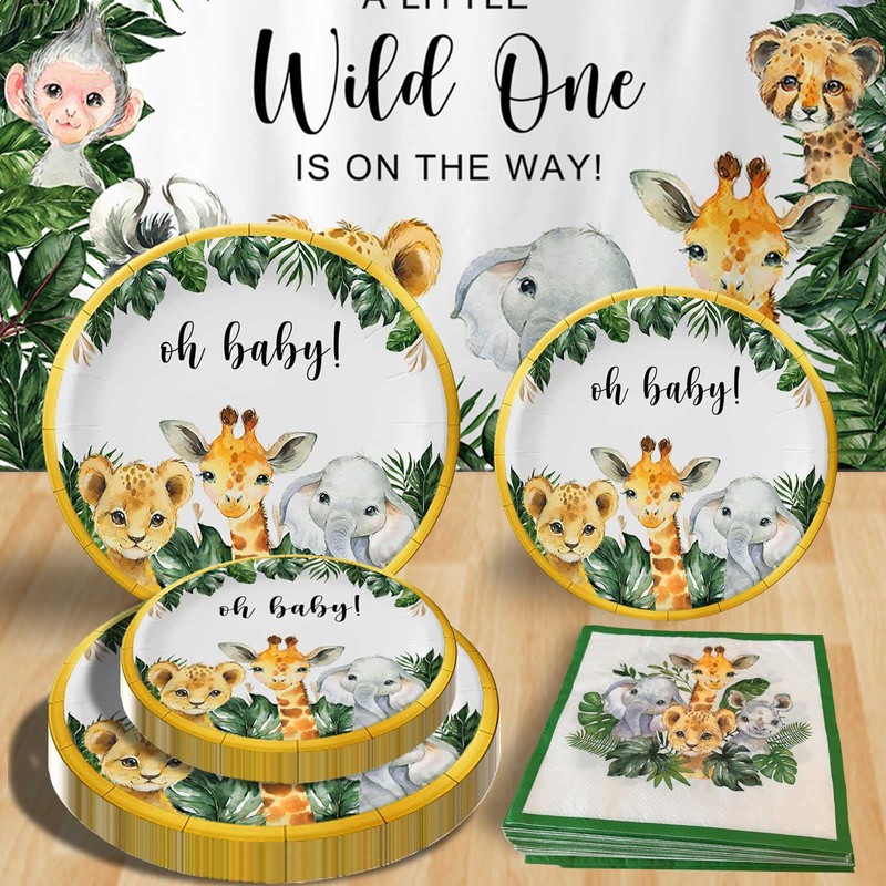 Safari Baby Shower Tableware