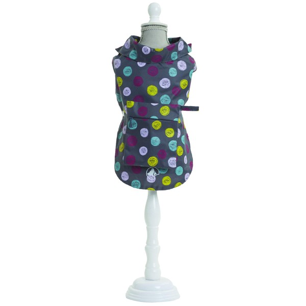Croci Dog Raincoat Color With Printing In Rainproof Nylon, 30