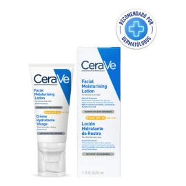 CeraVe Loción Hidratante Facial con FPS 30 | Protección Solar y Hidratación para Piel Normal a Seca - 52ml 🌞💧