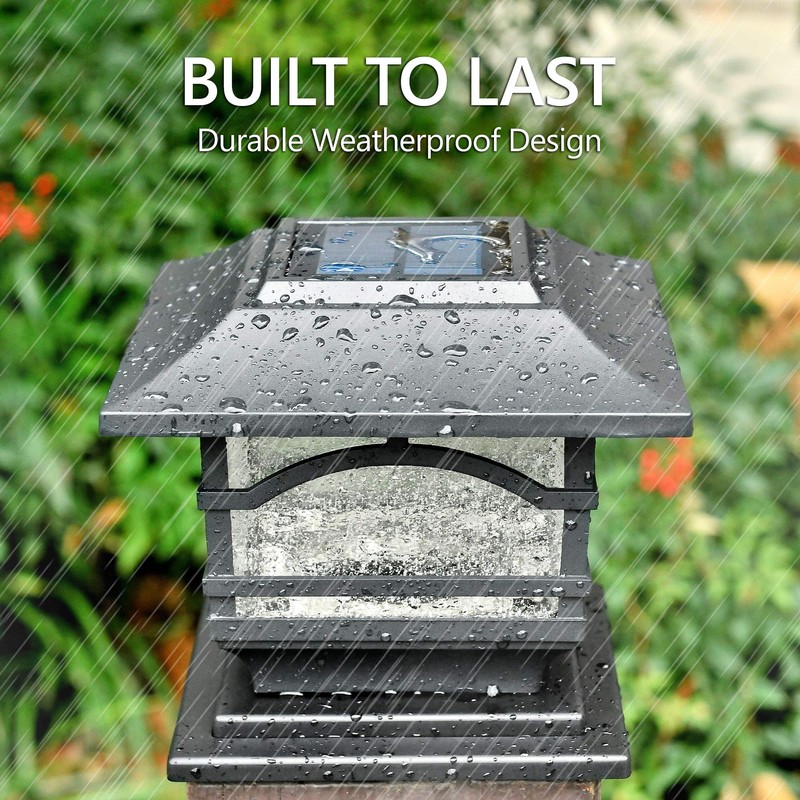 Davinci Lighting Premium Solar Outdoor Post Cap Lights - 4x4