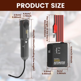 Automotive Circuit Tester,Circuit Tracer,EM415PRO DC 6-42V Short & Open Finder Repair Tool,Electrical Wire Breaker Tracker,Broken Wire Detector,Cable Fault Locator w/Receiver Probe,Car Diagnostic Tool