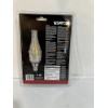 SATCO Pack of 4 Candle Flame Tip Frosted Bulb 3.5W