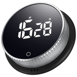 NOLITOY Countdown Timer Digital Led Kitchen Timer for Cooking for Study Rotating Design