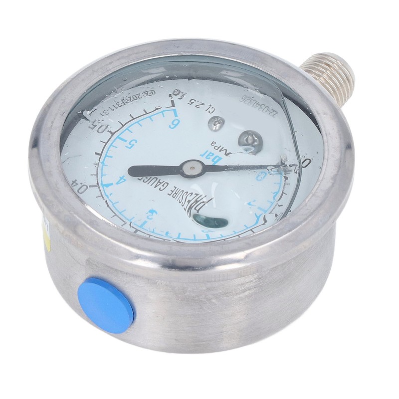 Pressure Gauge 1/4 NPT Accuracy Level 2.5 Transparent Dial Vacuum