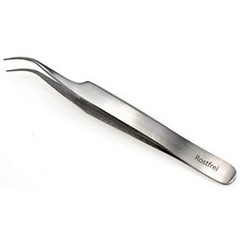 Schwertkrone Curved tweezers tick tweezers watchmaker tweezers splinter tweezers curved 11.5 cm tweezers pointed for model making