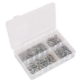 Sealey AB057LW Lock Washer Assortment 1000pc Serrated Internal M5-M10 Metric DIN 6798J