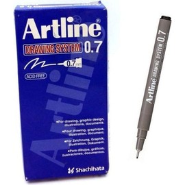 Artline 0.7Mm Drawing System - Black (Pack Of 12)