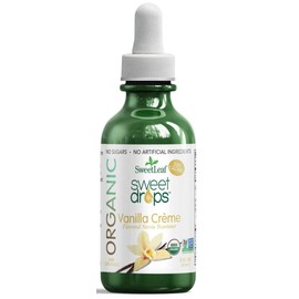 SweetLeaf Organic Sweet Drops Vanilla Crème Flavored Stevia Sweetener, 2 Oz